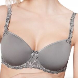 Simone Perele Metallic Andora 3D Molded Demi Bra Women's Size 70D 32D